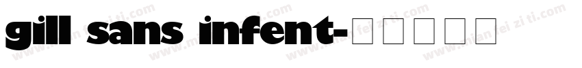 gill sans infent字体转换